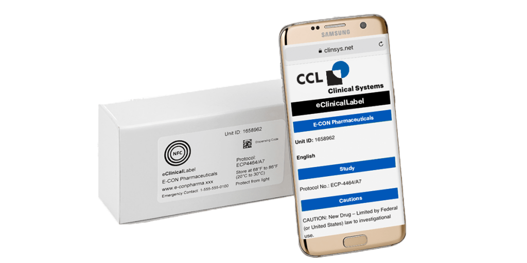 Using RFID technology, CCL Clinical Systems can now encode NFC (Near Field Communication) eLabels that will enable access to data for clinical trial materials on a smart device.